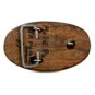 Vintage Handmade Cowboy Boot Wooden Belt Buckle 11072013