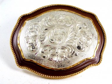 Western Cowboy Belt Buckle by Silver Strike 12112013uu