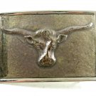 Vintage 1980's Longhorn Steer Head Belt Buckle Not Marked 092314