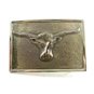 Vintage 1980's Longhorn Steer Head Belt Buckle Not Marked 092314