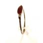 Vintage Sterling Silver & Carnelian Cuff Bracelet