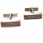 Vintage Retro Sterling Silver & Copper Cufflinks 03132013def