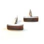 Vintage Retro Sterling Silver & Copper Cufflinks 03132013def