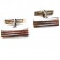 Vintage Retro Sterling Silver & Copper Cufflinks 03132013def