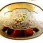 Montana Silversmiths Bull Riding Western Rodeo Belt Buckle 5 3/4" X 4"