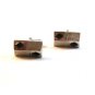 Vintage Silver Tone & Black Spade Cufflinks Signed Swank