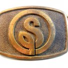 Vintage S in a Circle Belt Buckle