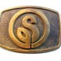 Vintage S in a Circle Belt Buckle