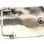 Vintage Native American Silver & Turquoise Belt Buckle 3" X 2" 101514