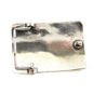 Vintage Native American Silver & Turquoise Belt Buckle 3" X 2" 101514