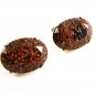 Vintage Goldtone & Gold Stone Cufflinks 11062013