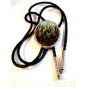 Southwest Silver Tone Eagle In Flight Leather Bolo No. 3