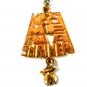 Mint Vintage 1970's-1980s Kiss Me I'm a Shriner Pendant & Chain In Box