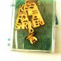 Mint Vintage 1970's-1980s Kiss Me I'm a Shriner Pendant & Chain In Box