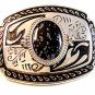 New Old Stock Western Silver Tone & Stone ? Belt Buckle Made in USA