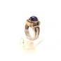 Vintage Sterling Silver Amythest 2 Tone Ring Sz 9 1/2