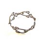 Vintage Primitive Handmade Sterling Silver 4 Fish Bracelet
