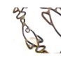 Vintage Primitive Handmade Sterling Silver 4 Fish Bracelet