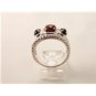 Vintage Sterling Silver & Jasper Black Onyx Ring Sz 9