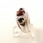 Vintage Sterling Silver & Jasper Black Onyx Ring Sz 9
