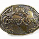 Vintage Crown Royal Brass Belt Buckle Unbranded 73015