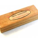 Vintage Amita Damascene Gold & Silver Inlaid Dagger Tie Clasp In The Box