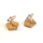 Vintage Gold Tone Cufflinks Swirl Signed Hickok U.S.A.