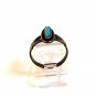 Vintage Native American Bell Trading Post Sterling Silver Turquoise Ring Size 7