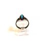 Vintage Native American Bell Trading Post Sterling Silver Turquoise Ring Size 7