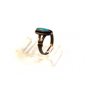 Vintage Native American Bell Trading Post Sterling Silver Turquoise Ring Size 7