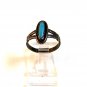 Vintage Native American Bell Trading Post Sterling Silver Turquoise Ring Size 7