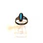 Vintage Native American Bell Trading Post Sterling Silver Turquoise Ring Size 7