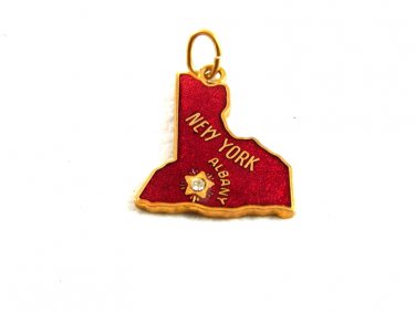 1960's Albany New York Enameled Charm 61814