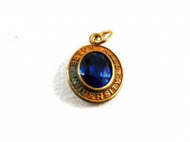 1960's Seton Hall University Blue Spinel Charm 61814