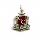 1960's C. C. High School Red Enameled Charm 61314