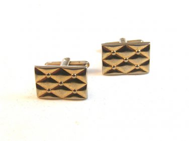 Vintage Gold Tone Cufflinks Signed Hickok U.S.A.