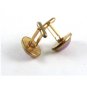 Vintage Goldtone & Faux Opals Cufflinks By Correct 11062013