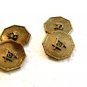 Vintage Art Deco Gold Tone Masonic Cufflinks