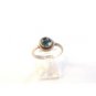 Sterling Silver & Venetian Art Glass Ring Size 9