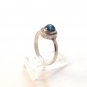 Sterling Silver & Venetian Art Glass Ring Size 9