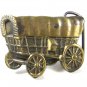 Vintage Goldtone Conestoga Wagon Belt Buckle Unbranded 73015