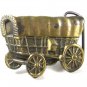 Vintage Goldtone Conestoga Wagon Belt Buckle Unbranded 73015