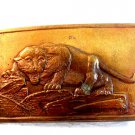 Vintage Mountain Lion / Panther Belt Buckle by J. Rudolph