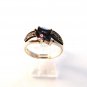 Vintage Sterling Silver Amythest Marcasites Ring Sz 8