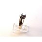 Vintage Sterling Silver Amythest Marcasites Ring Sz 8