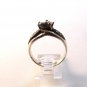 Vintage Sterling Silver Amythest Marcasites Ring Sz 8