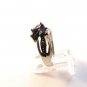 Vintage Sterling Silver Amythest Marcasites Ring Sz 8