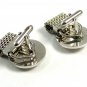 1970's True Vintage Silvertone Wrap Around Cufflinks Unmarked 102414