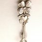 Vintage Sterling Silver Spoon Heart Clover Brooch