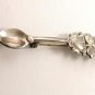 Vintage Sterling Silver Spoon Heart Clover Brooch